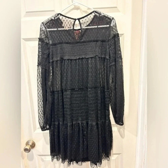 Anthropologie Maeve Samara mesh floral embroidered‎ dress size small - Picture 7 of 9